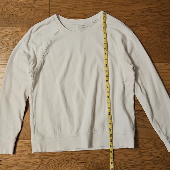 Athleta White Sundown Sweatshirt Size Medium Tall M|T - Picture 3 of 7